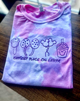 Happiest Place-Embroidered tee