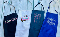 Embroidered floral Letter Apron