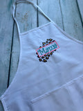 Leopard Embroidered Apron