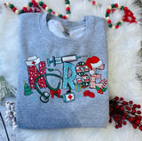 Christmas Nurse Design- pressed