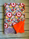 Flower Power Handmade Blanket- child/throw size