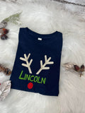Custom Name Reindeer Tee, Infant-Youth