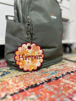 Flower Applique Backpack/Key Fob