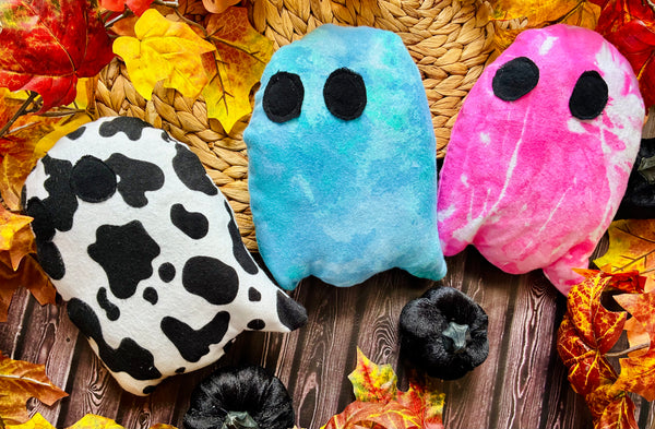 Plush Handmade Crinkle Ghost