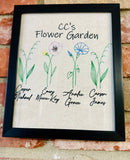 Custom Flower Garden with Frame