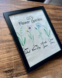 Custom Flower Garden with Frame