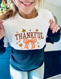 Thankful- embroidered bow design