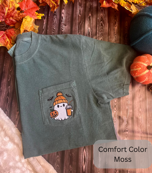 Coffee Pocket Ghostie with Bats