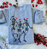 Christmas Skeletons- pressed