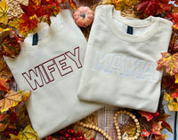 Simple Outline Word Embroidery