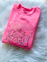 Ice Princess Sketch Embroidery Design