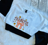 Thankful- embroidered bow design