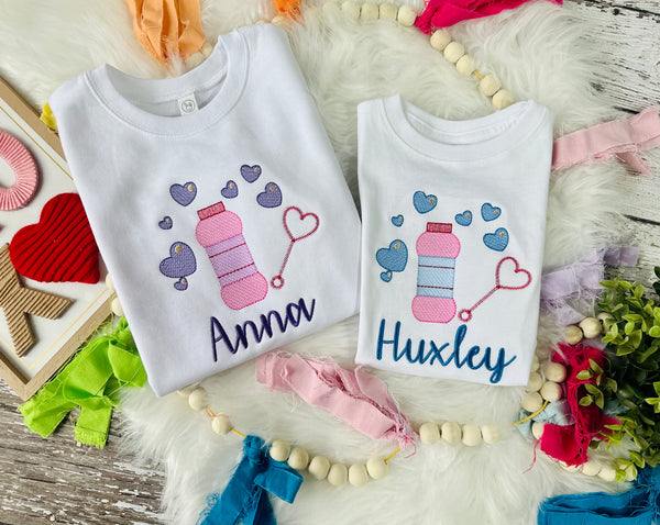 Valentines Day bubble Name Tee