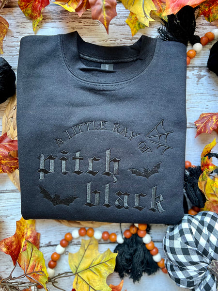 A little ray of *pitch black*