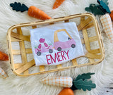 Pink bunny Name shirt