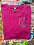 Girl Mama ❤️ embroidered pocket design