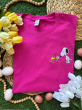 Spring Puppy-Embroidered pocket Design