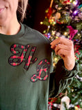 Plaid Appliqué Letters
