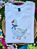 Appliqué Goose with Bow
