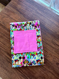 Pink Quilted Pocket Snap Pouch- 8”X5.5”