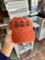 Jack-O-Lantern Embroidered Ball Cap