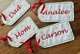 Embroidered Stocking Tag