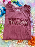 Teach-personalized teacher shirt