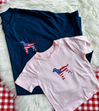 Infant/toddler patriotic dog