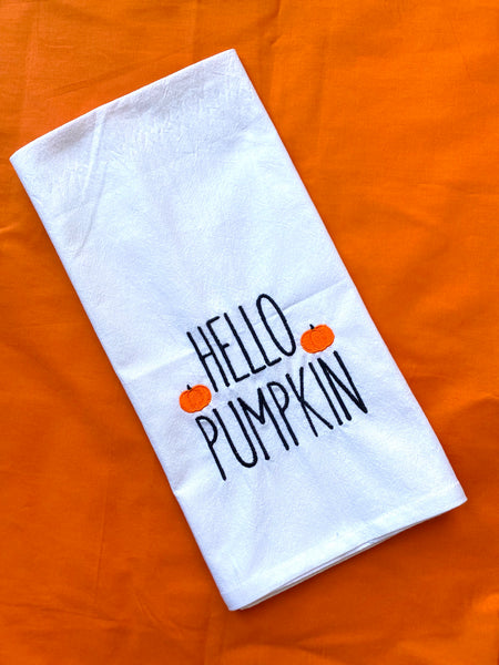 Hello Pumpkin Tea Towel