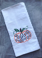 Swirl Pumpkin Tea Towel