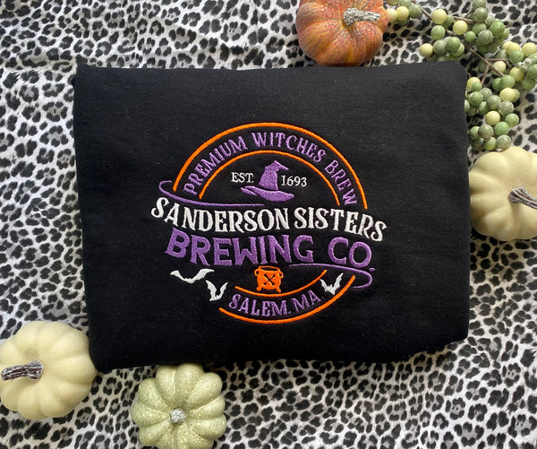 Brewing Co. Embroidered Design